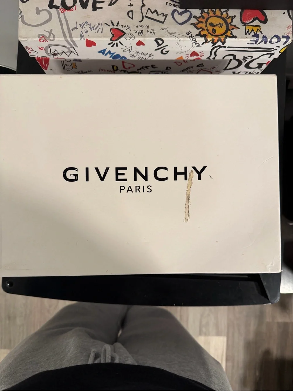 Givenchy Navy Blue Mixed-Material Low-Top Sneakers